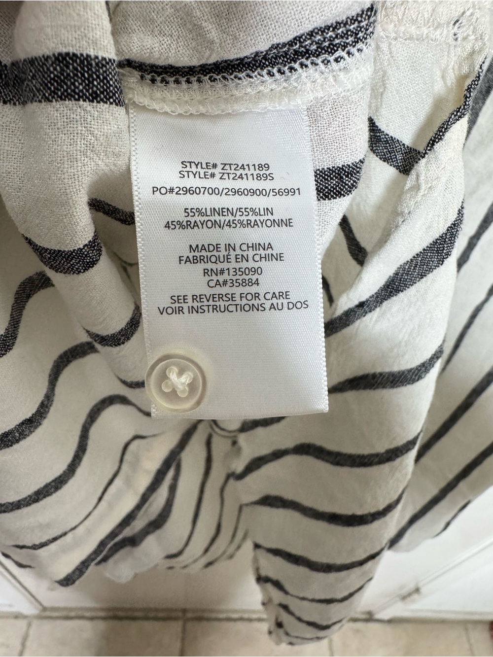 Z-SUPPLY PERFECT LINEN STRIPE TOP - Picture 8 of 9